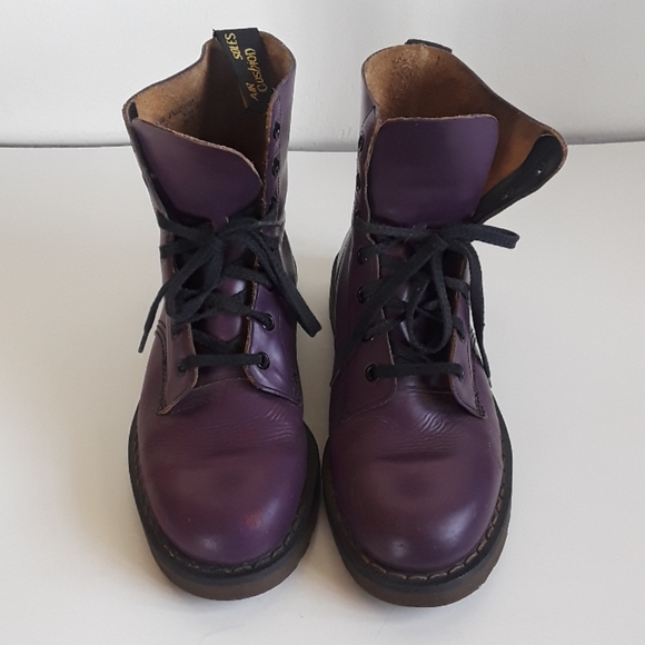 Purple doc martens size 8 Clearance